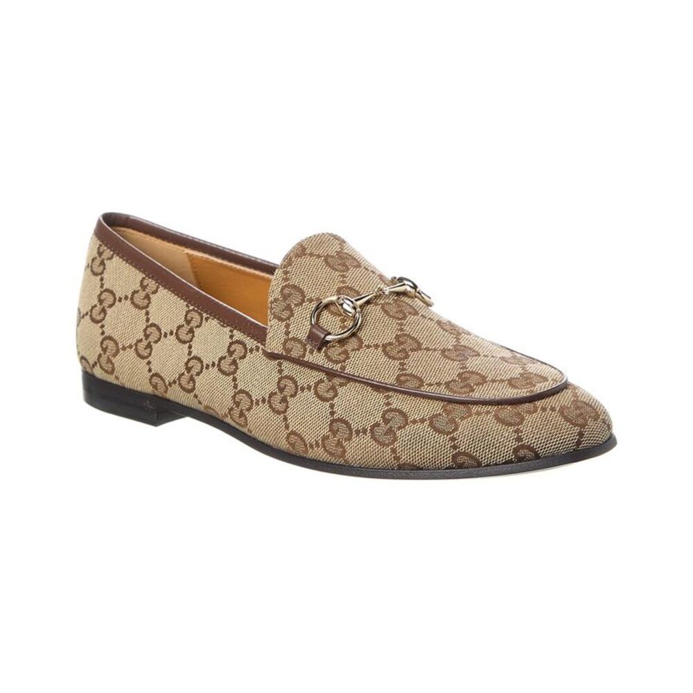 Gucci Jordaan Gg Canvas Loafer, Beige
